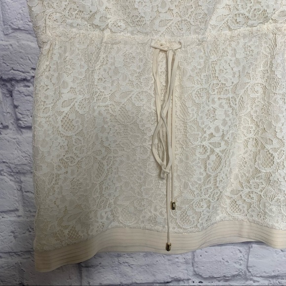 A.Brand Cream Lace Overlay Mini Dress - Picture 8 of 16